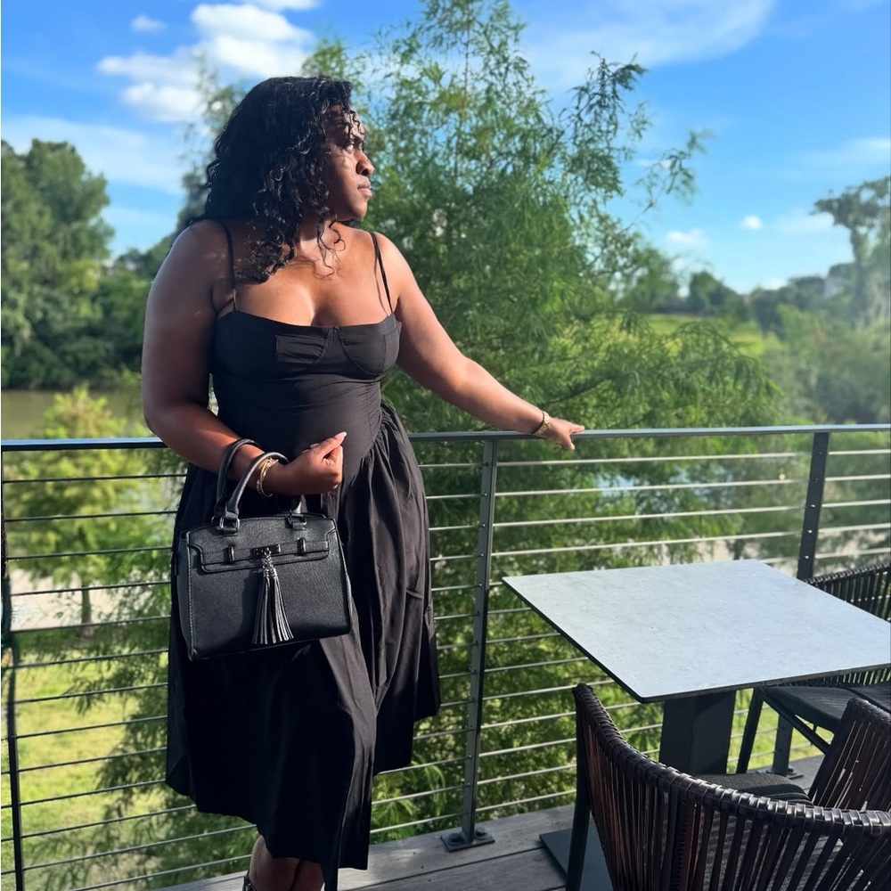 Amazon Black Midi Dress